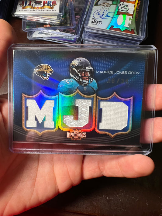 2014 Triple Threads Maurice Jones Drew /36 Relic