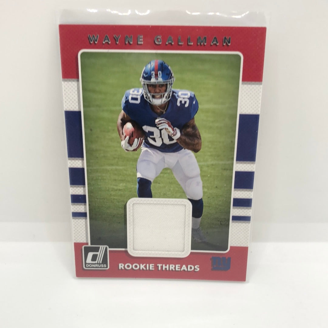 Wayne Gallman 2017 Donruss Rc Jsy