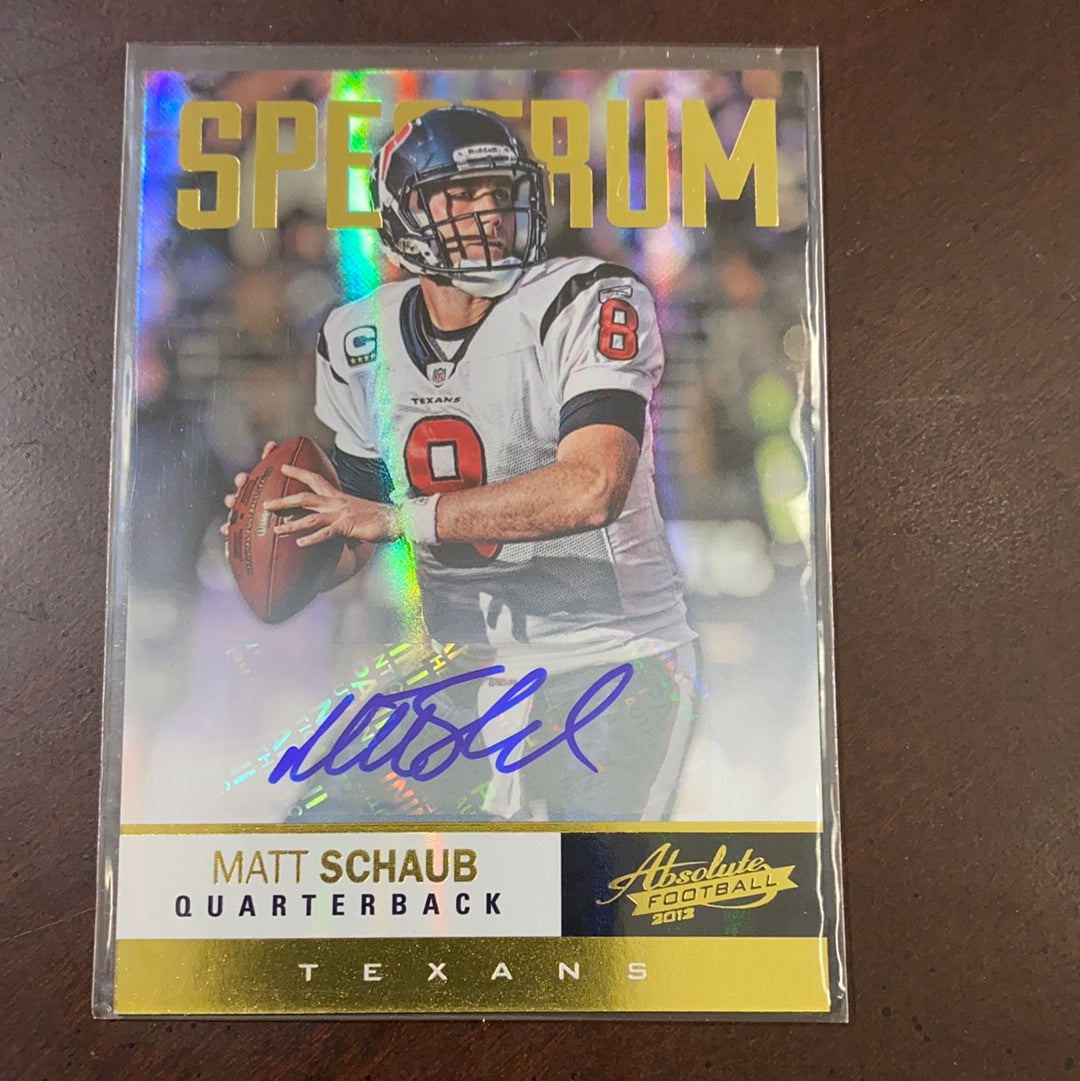 Matt Schaub 2013 Absolute Memorbilia Autograph