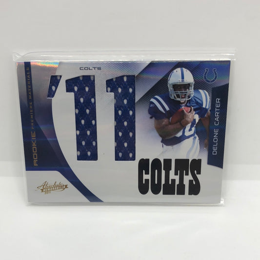 Delone Carter 2011 Absolute RPM Jsy /50