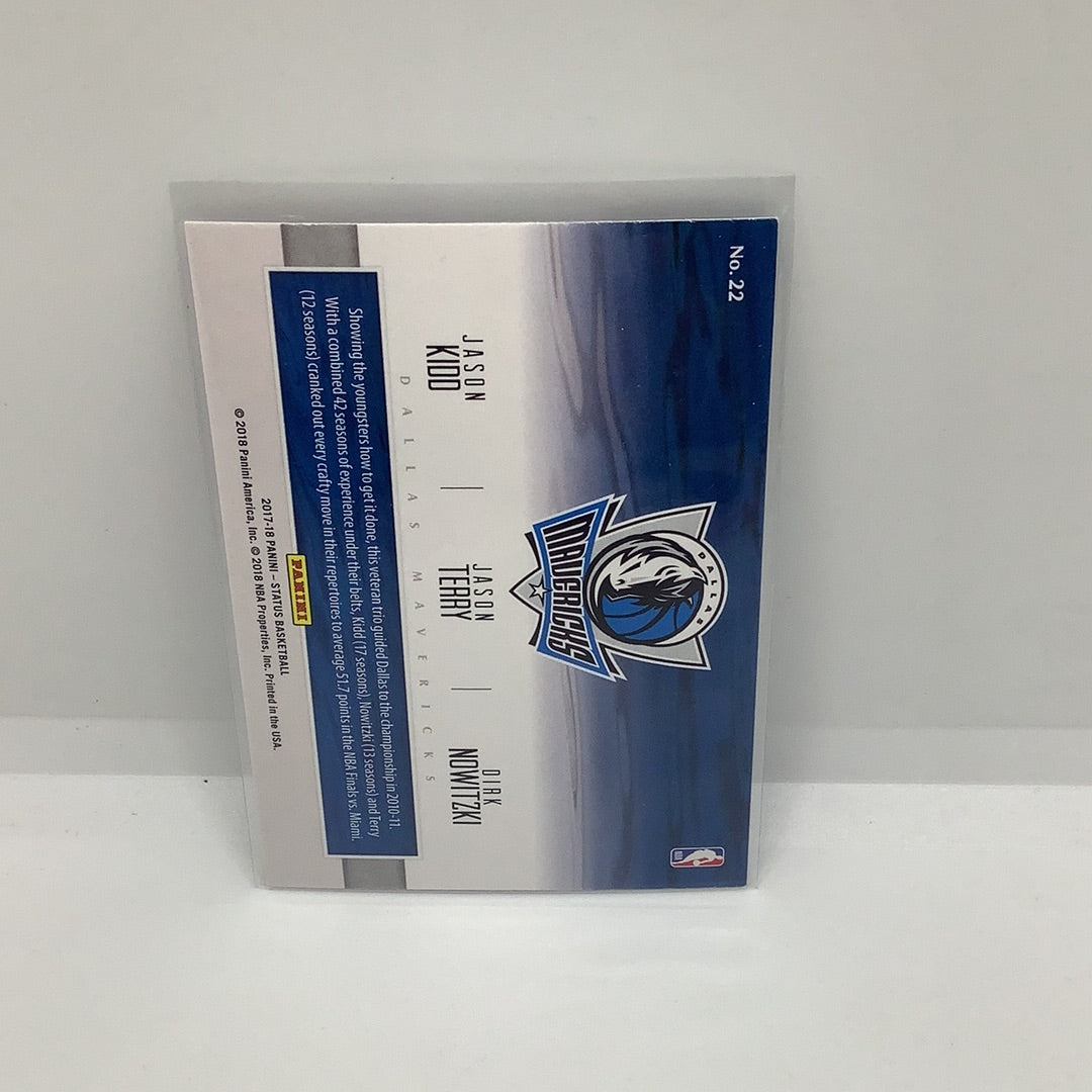 2017/18 Panini Status dirk, terry, kidd trio insert