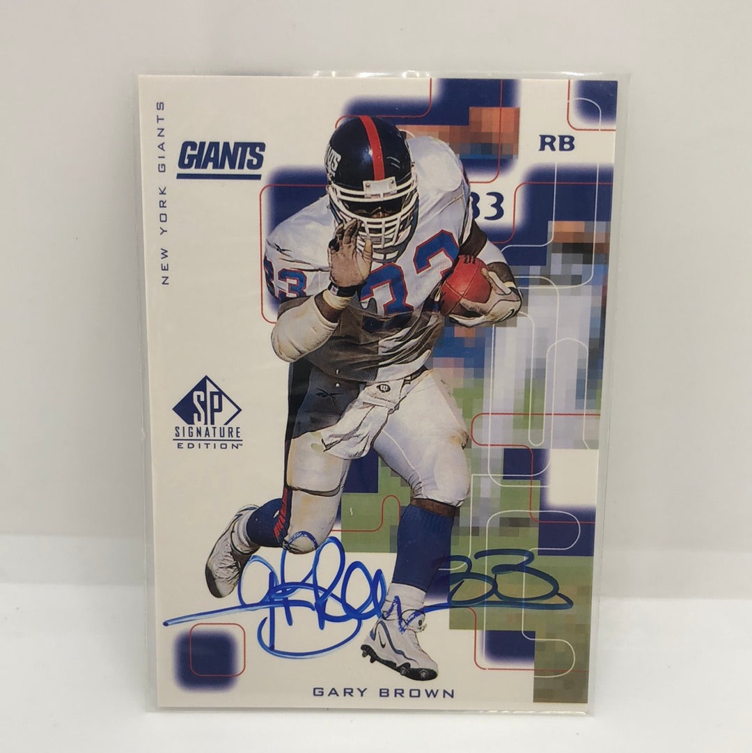 Gary Brown 1999 UD SP Signature Auto