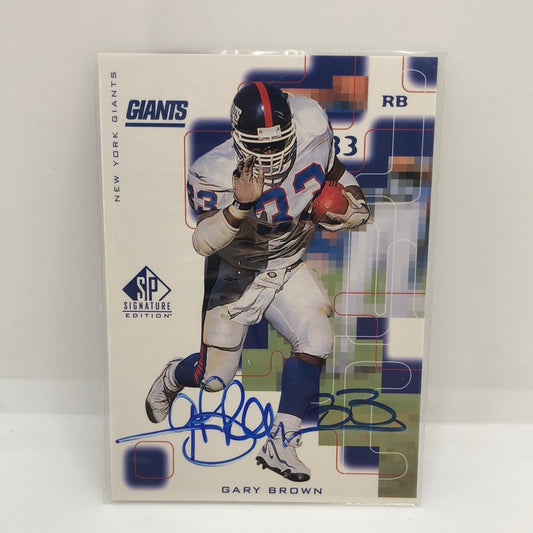 Gary Brown 1999 UD SP Signature Auto