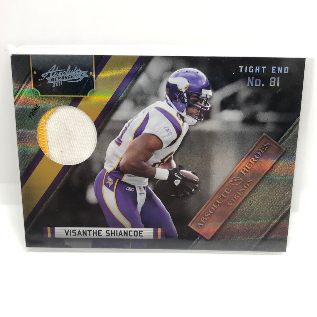 Visanthe Shiancoe 2011 Absolute Prime Patch /25