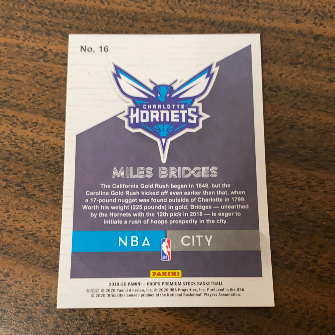 2019/20 NBA Hoops city miles bridges Insert