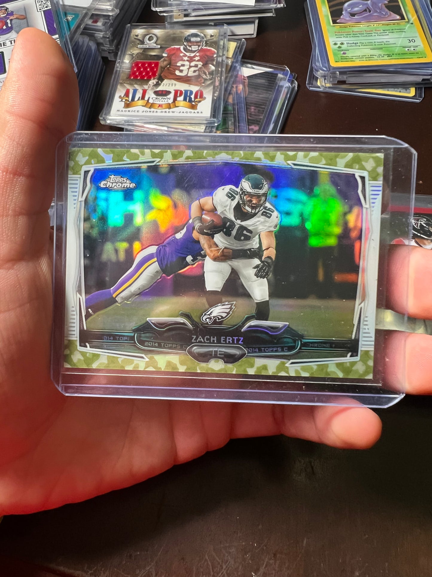 2014 Topps Chrome Zach Ertz Camo /499