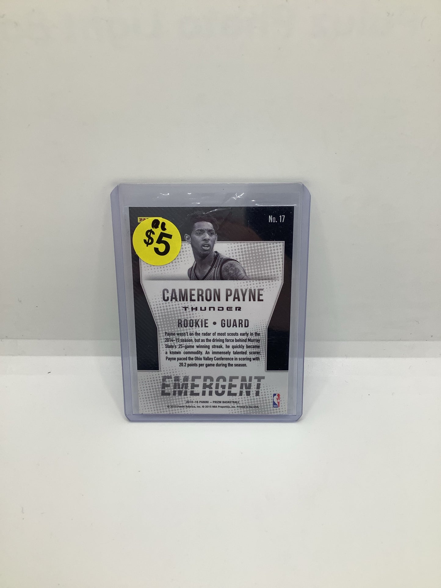 2015-16 Prizm Cameron Payne RC Emergent