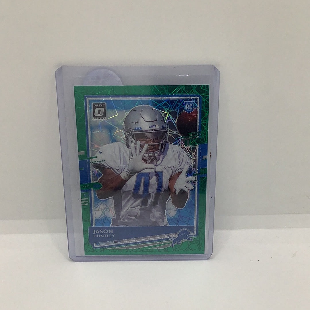 2020 Donruss Jason Huntley RC Green Blue