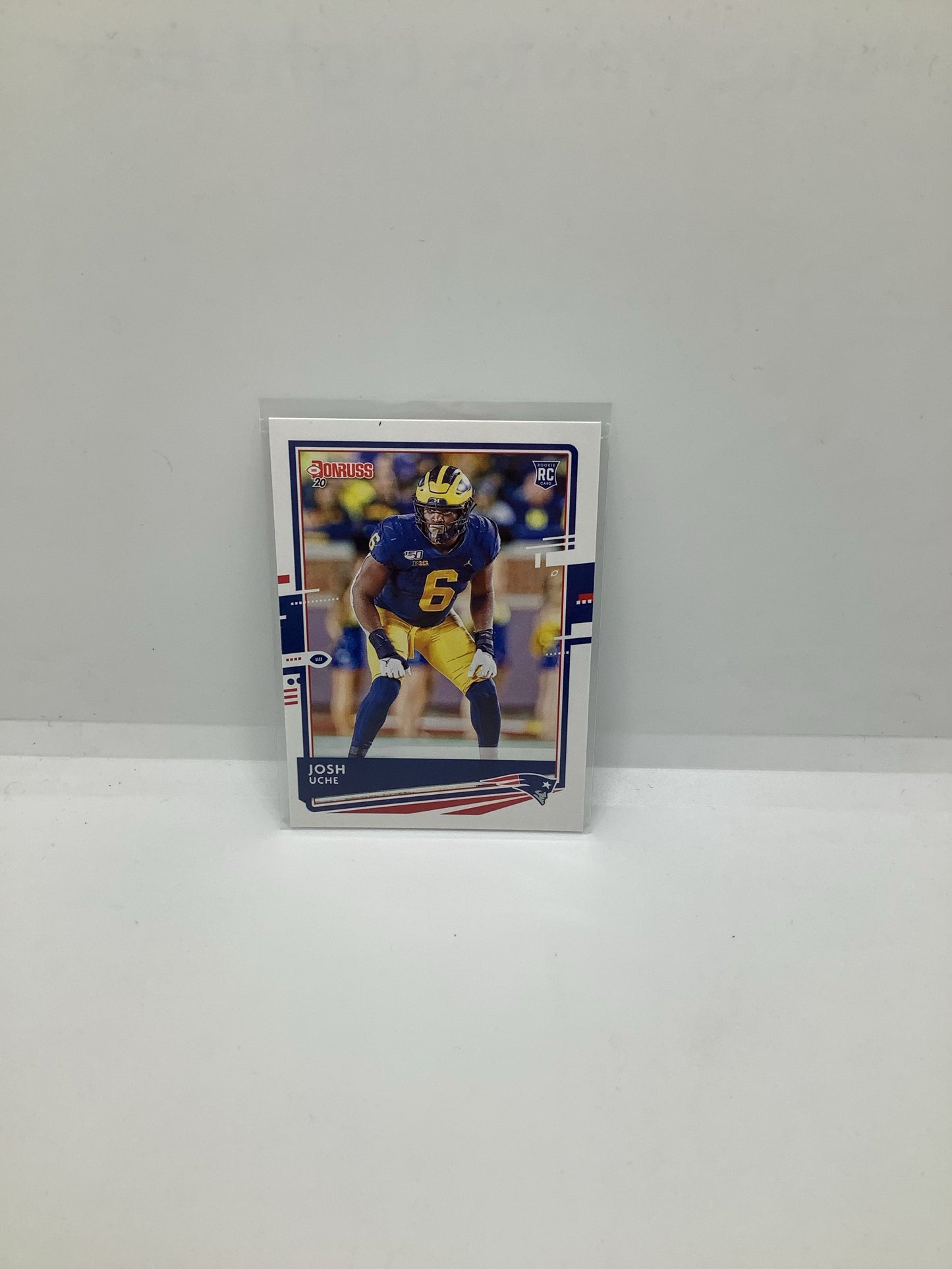 2020 Donruss Josh Uche RC Blue