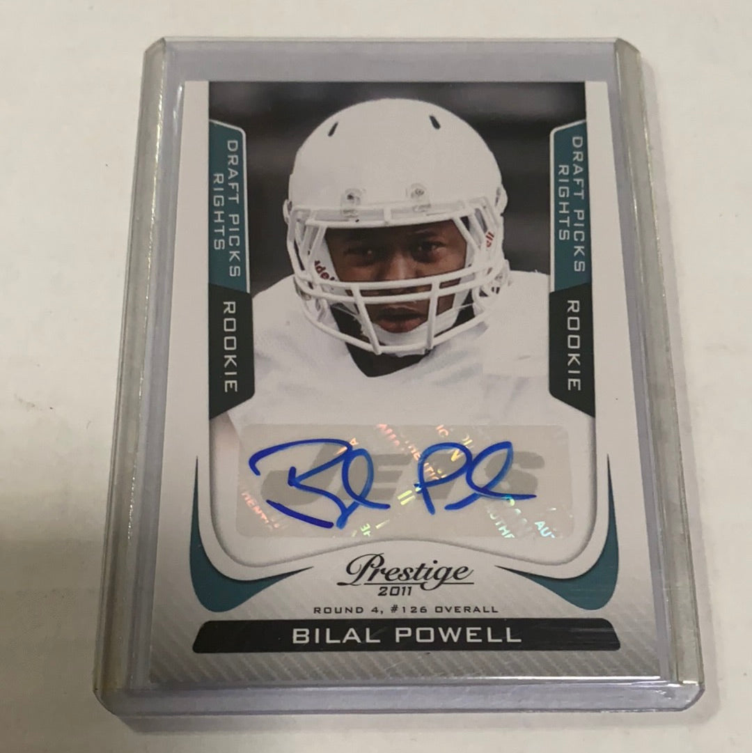Bilal Powell AUTOGRAPH /599 RC New York Jets 2011 Panini Prestige AUTO Football