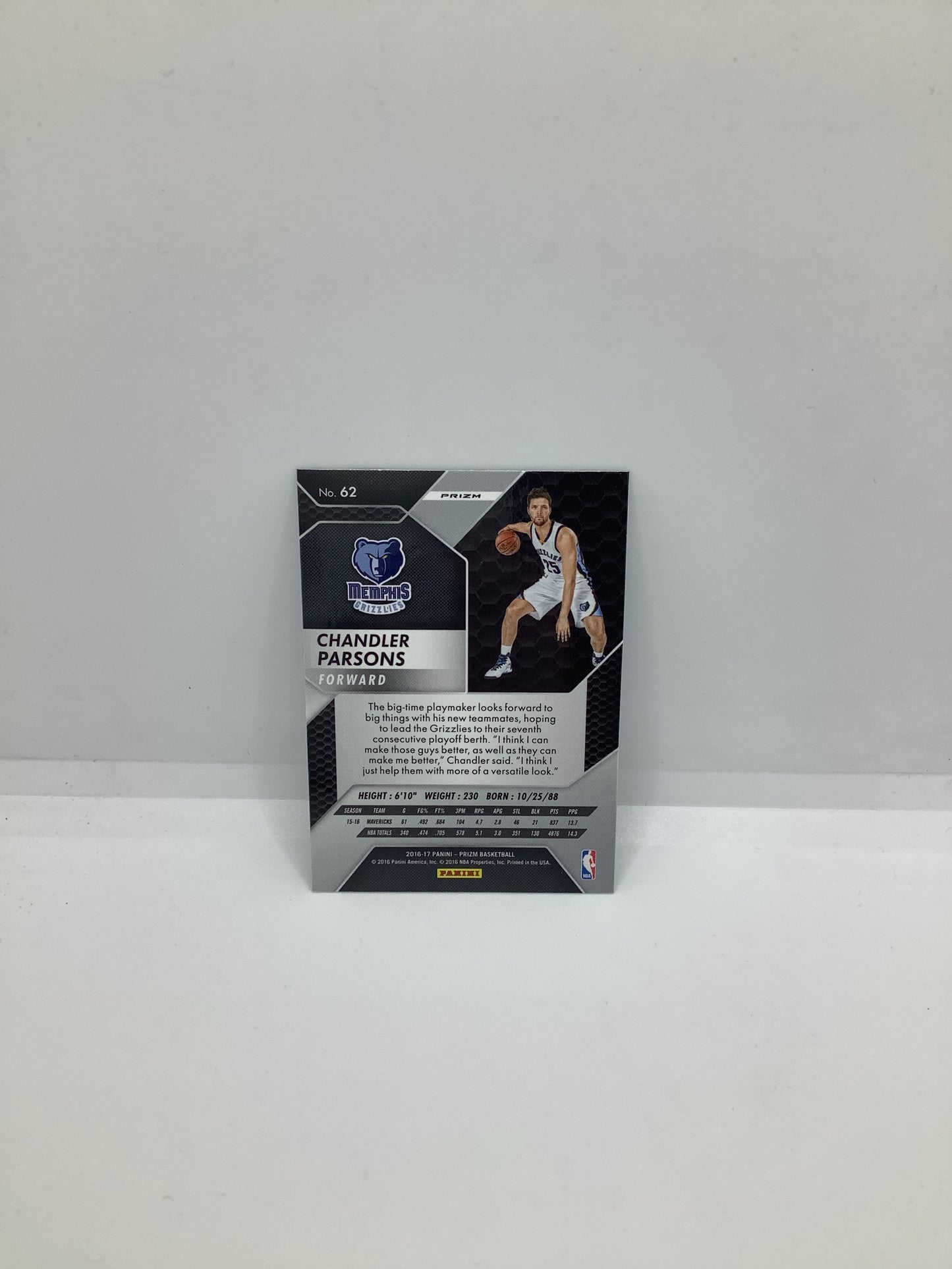 2016-17 Prizm Chandler Parsons Holo