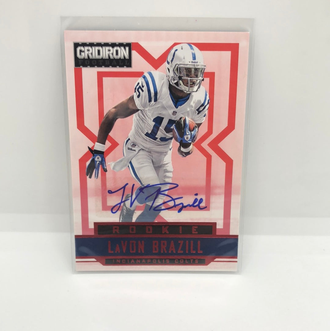 LaVon Brazill 2012 Gridiron Rc Auto /499