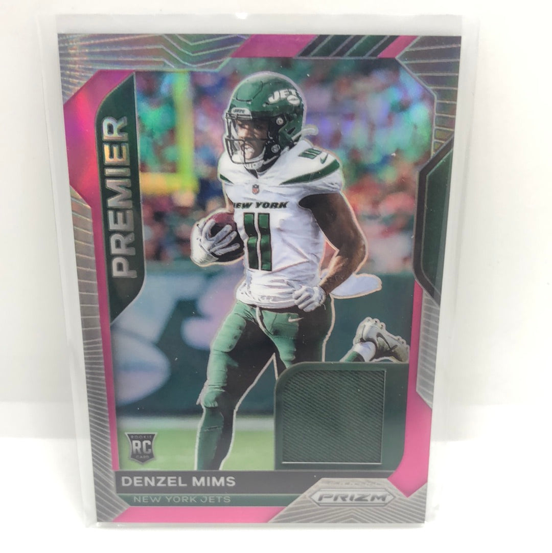 Denzel Mims 2020 Prizm Pink Premier Jsy