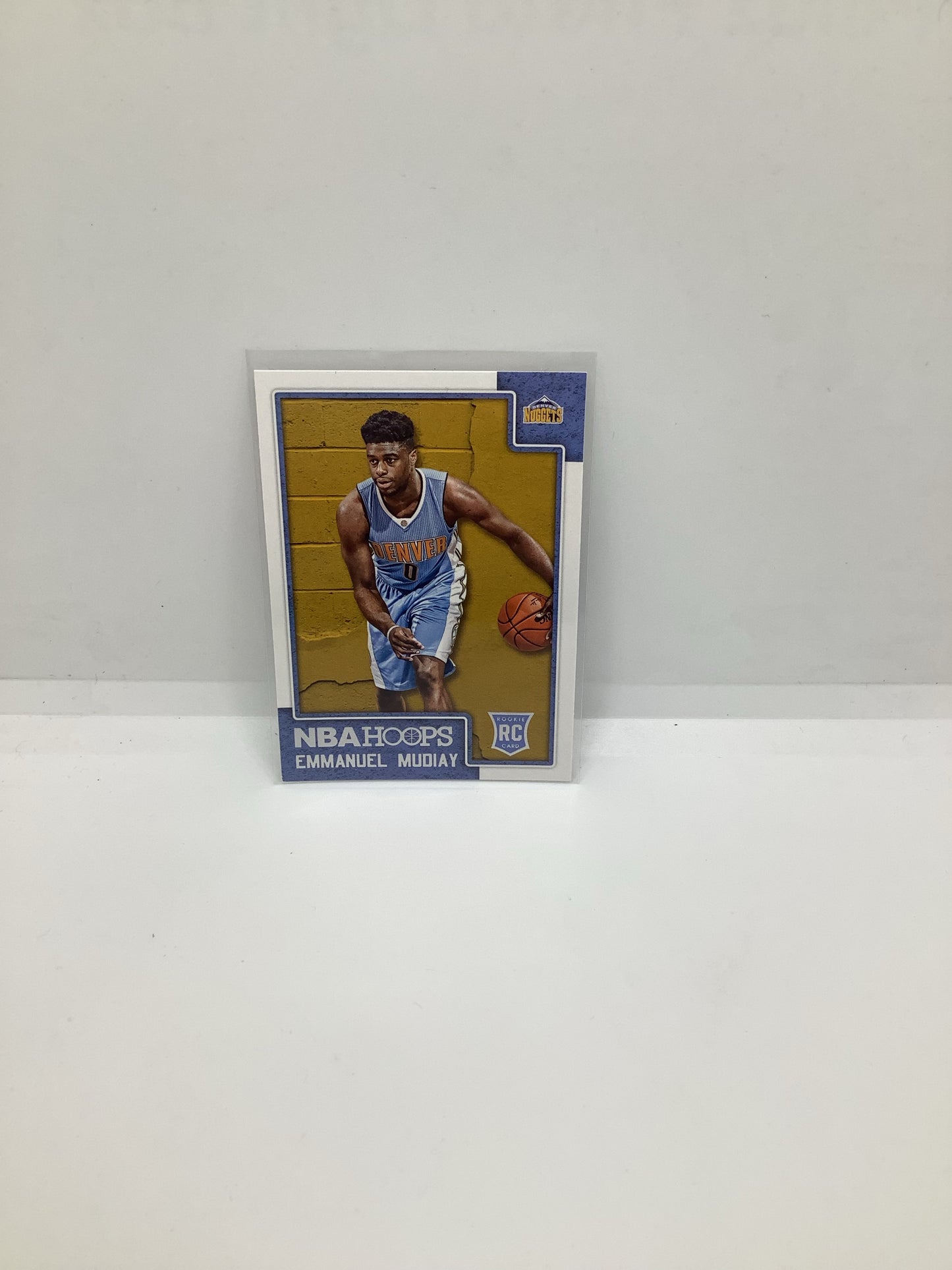 2015-16 Hoops Emmanuel Mudiay RC Yellow Blue