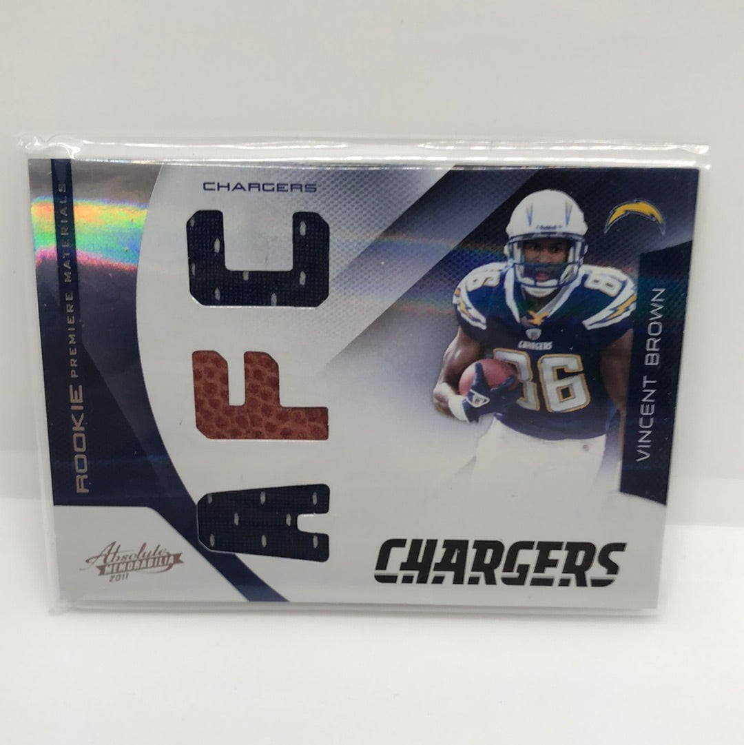 Vincent Brown 2011 Absolute RPM Jsy /99