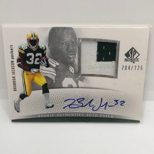 Brandon Jackson 2007 Sp Authentic Patch Auto /725