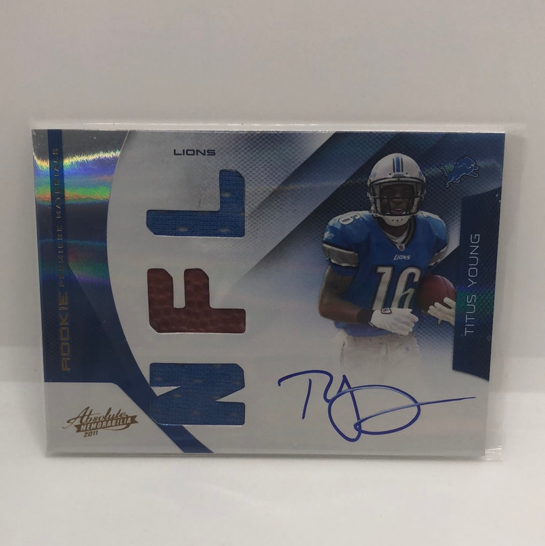 Titus Young 2011 Absolute RPM Jsy Auto /299