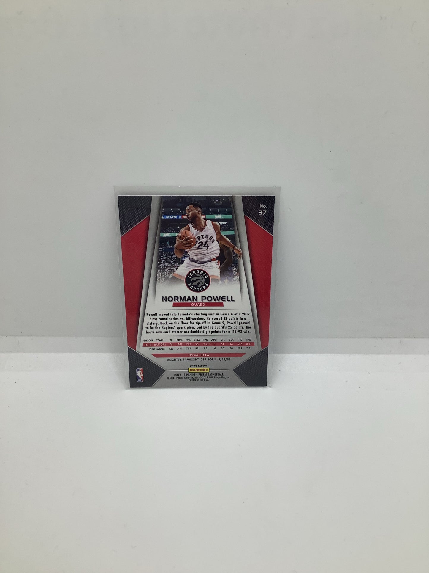 2017-18 Prizm Norman Powell Red Holo