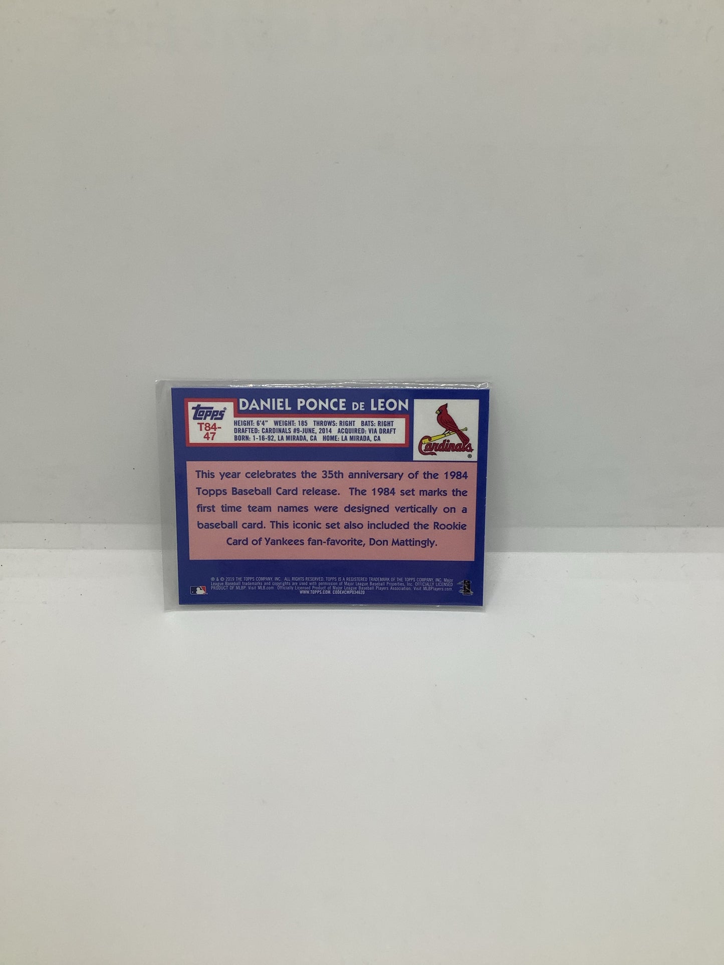 2019 Topps Daniel Ponce De Leon RC Holo