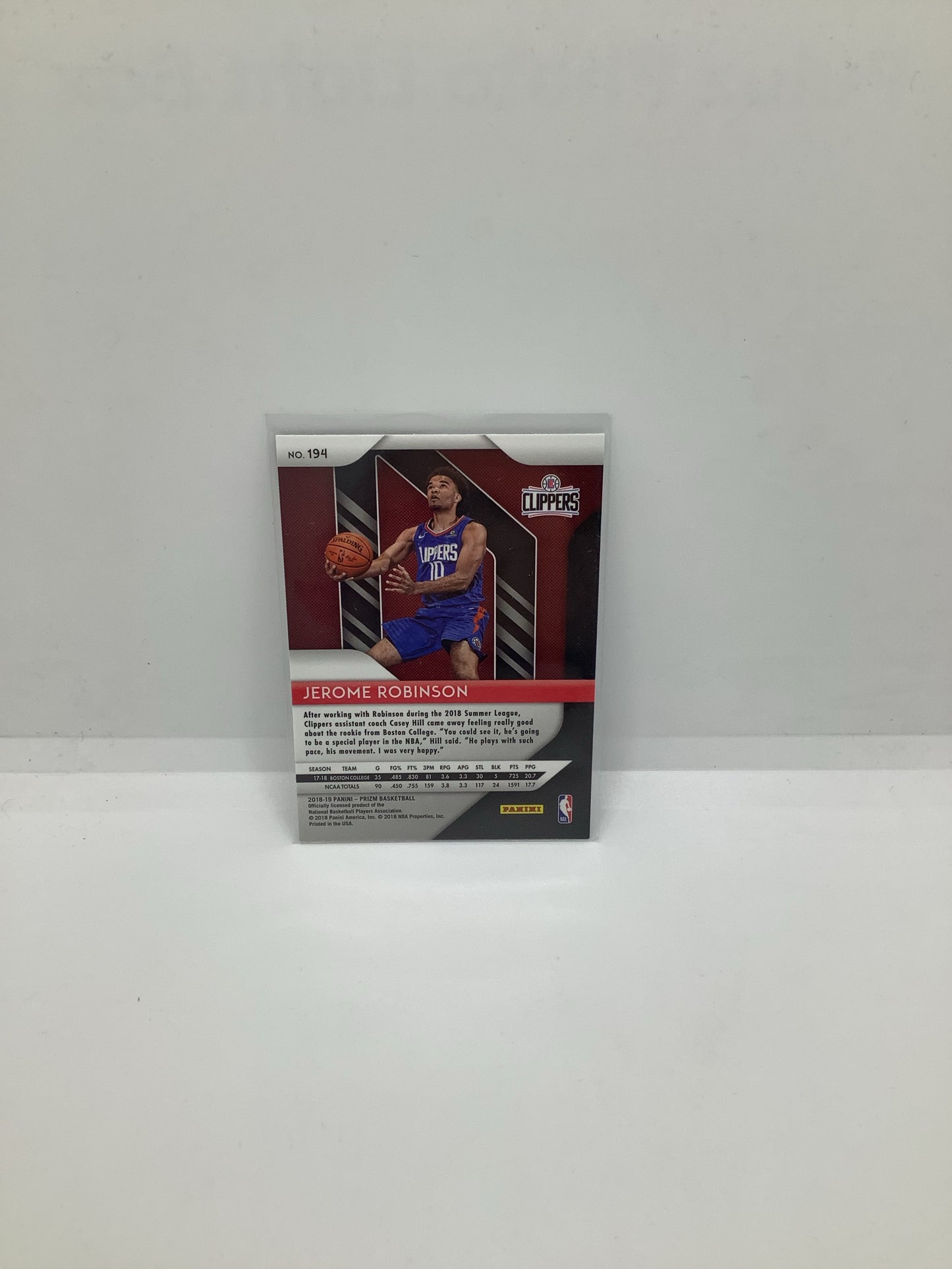 2018-19 Prizm Jerome Robinson RC