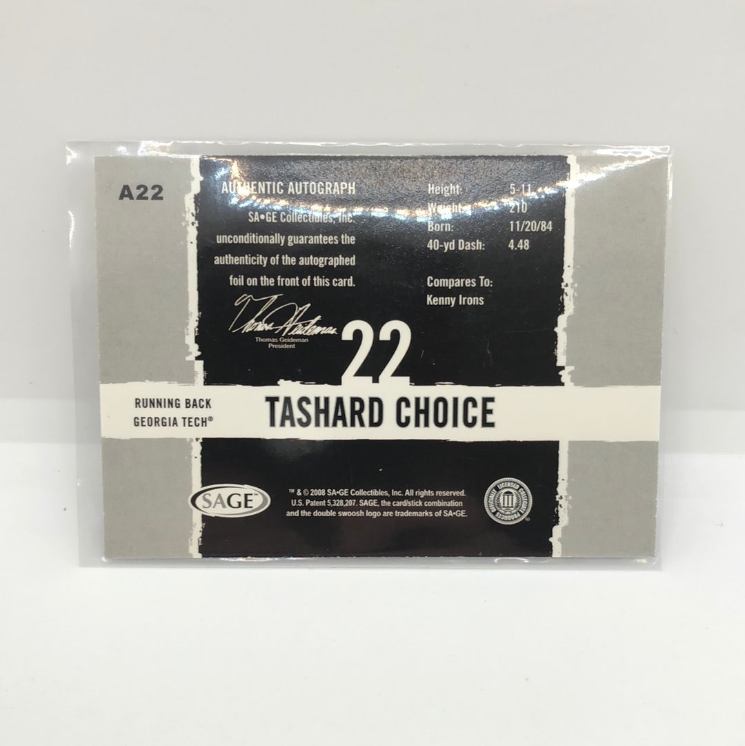 Tashard Choice 2004 Sage Rc Auto DAL