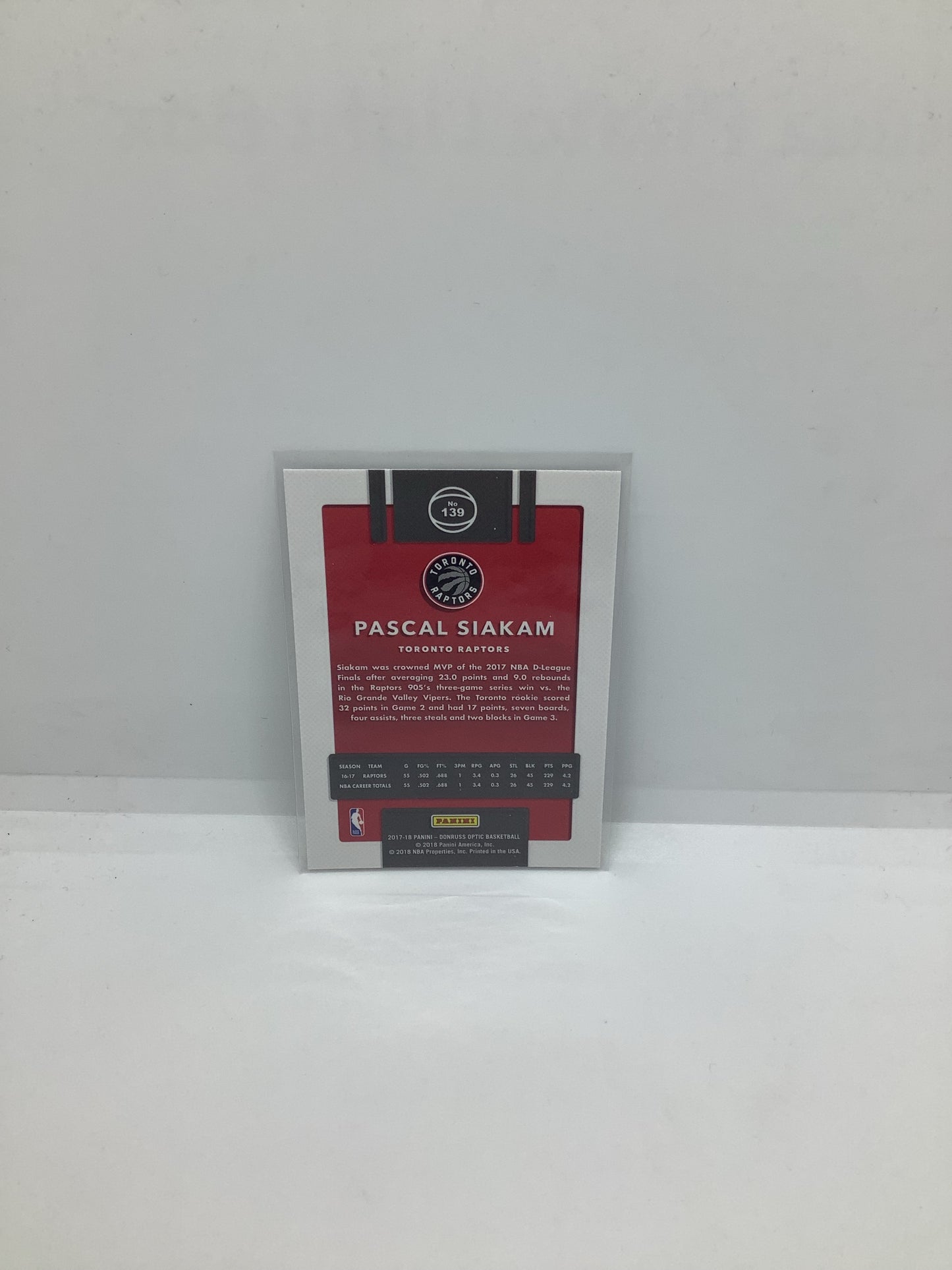 2017-18 Donruss Optic Pascal Siakam