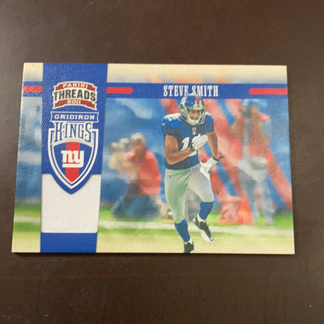 Steve Smith 2011 Panini Threads Game Worn Jersey