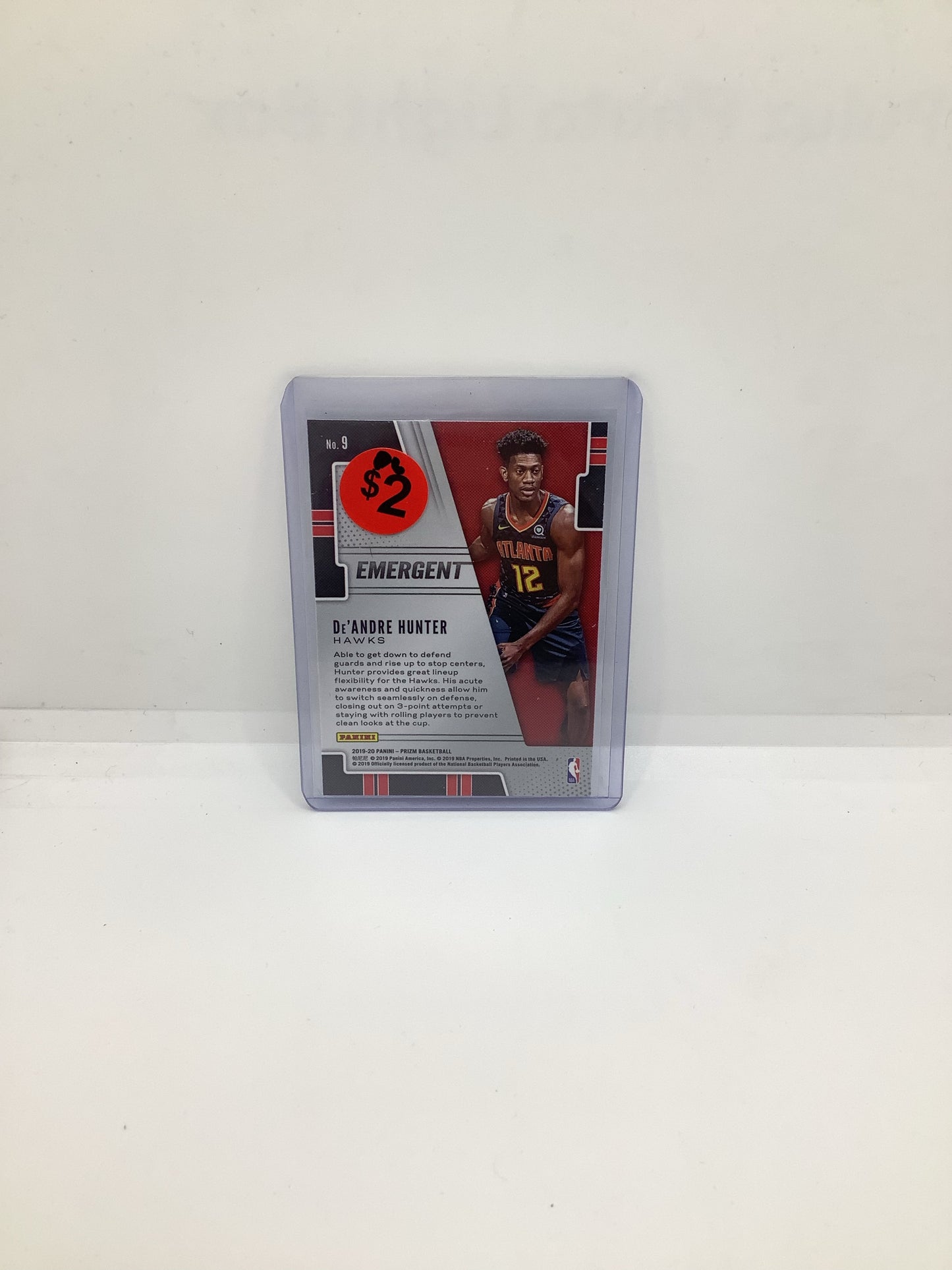 2019-20 Prizm De’Andre Hunter RC Red Black