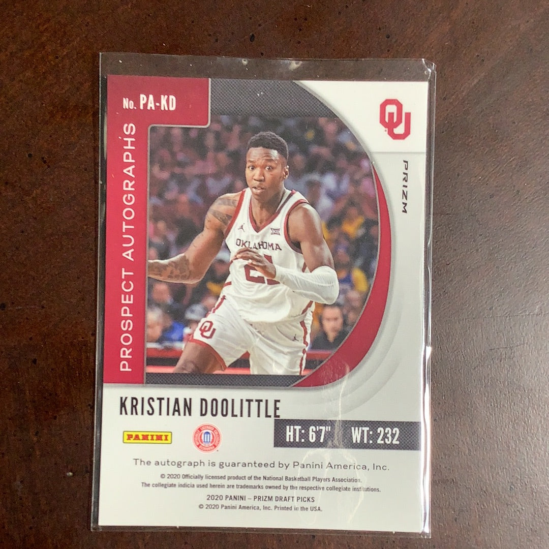 2020 Prizm Draft Kristian Doolittle RC Auto