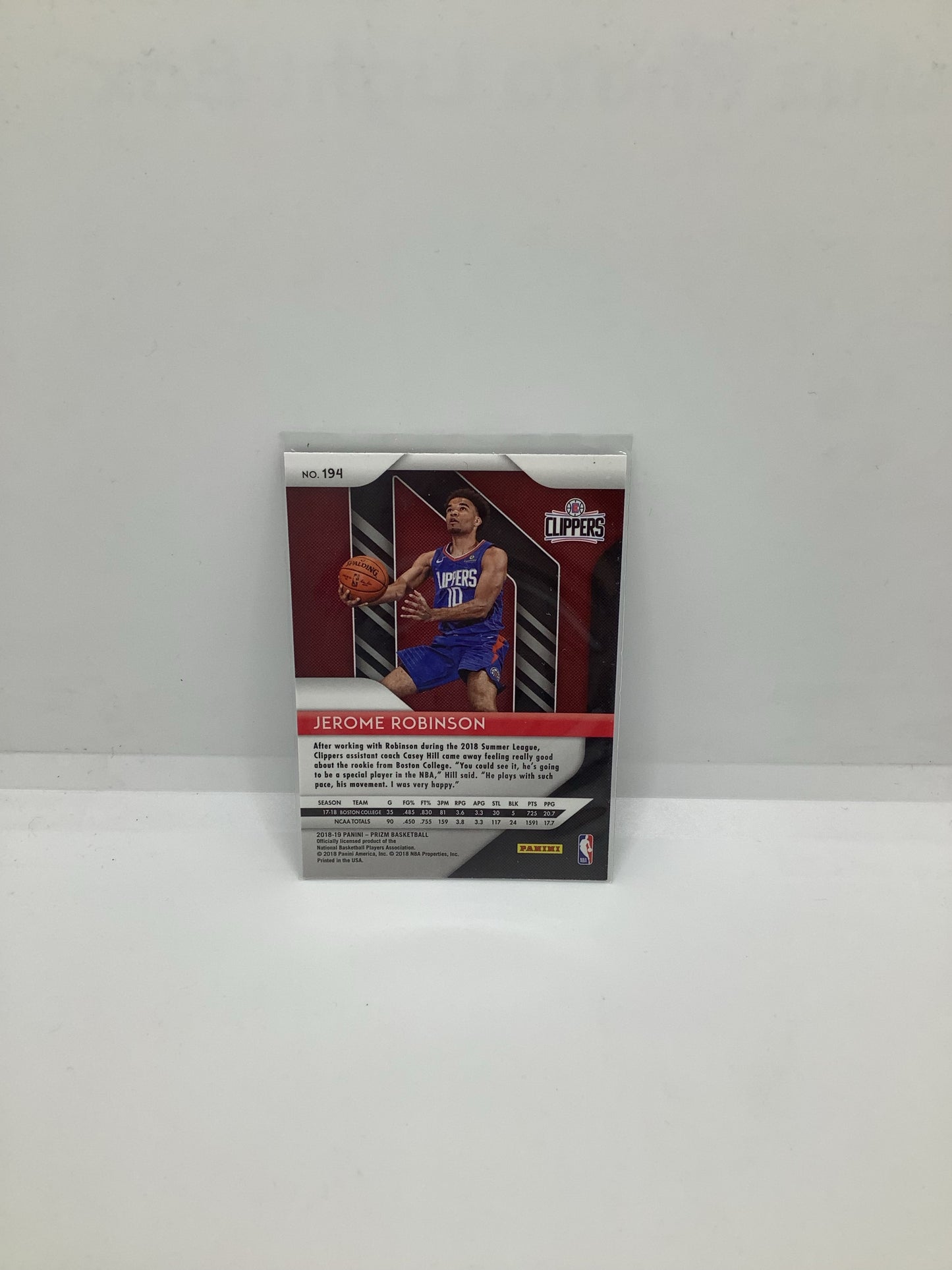 2018-19 Prizm Jerome Robinson RC