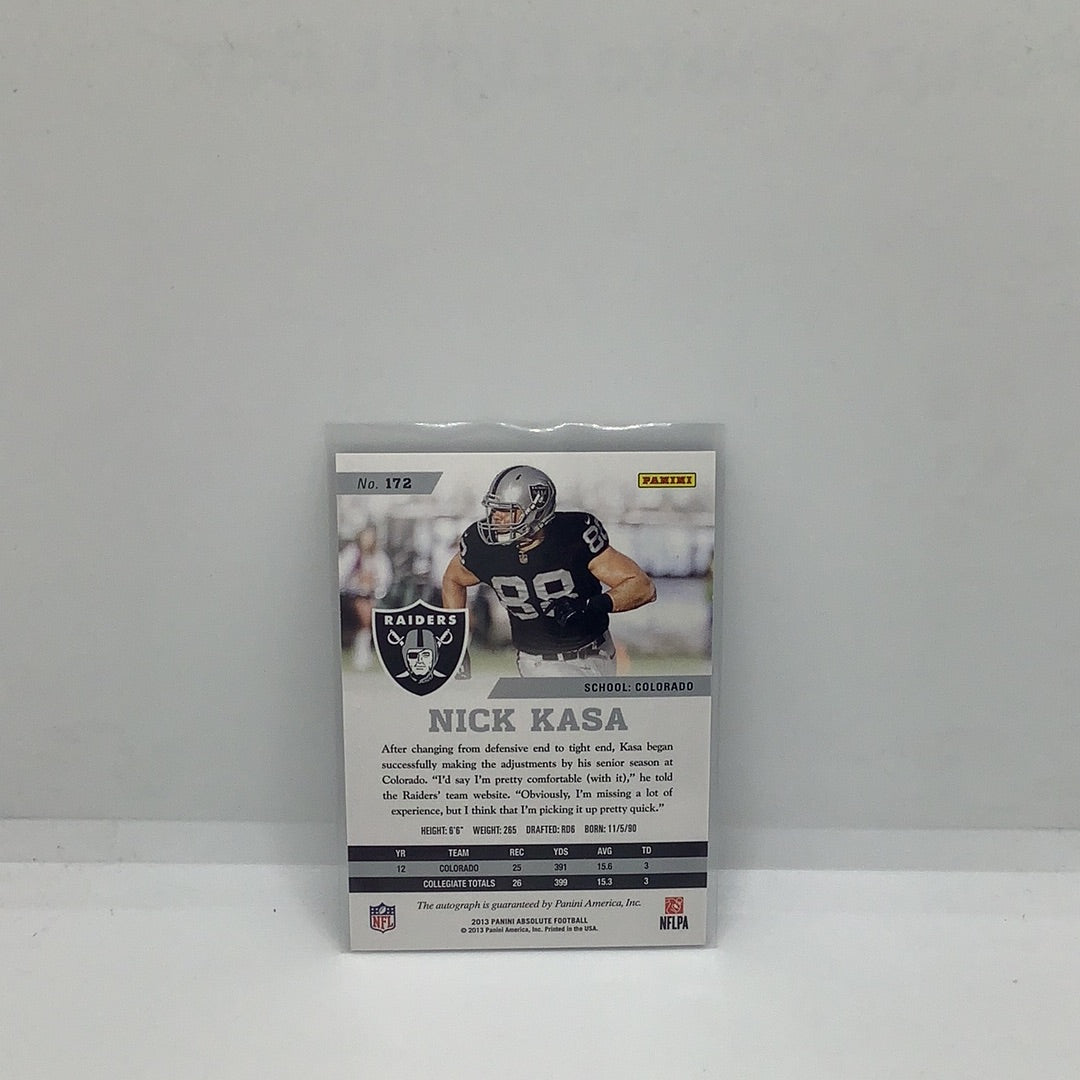 2013 Panini Absolute Auto Nick Kasa