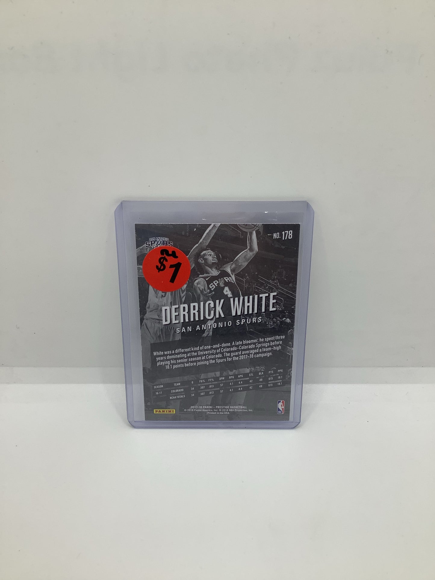 2017-18 Prestige Derrick White RC
