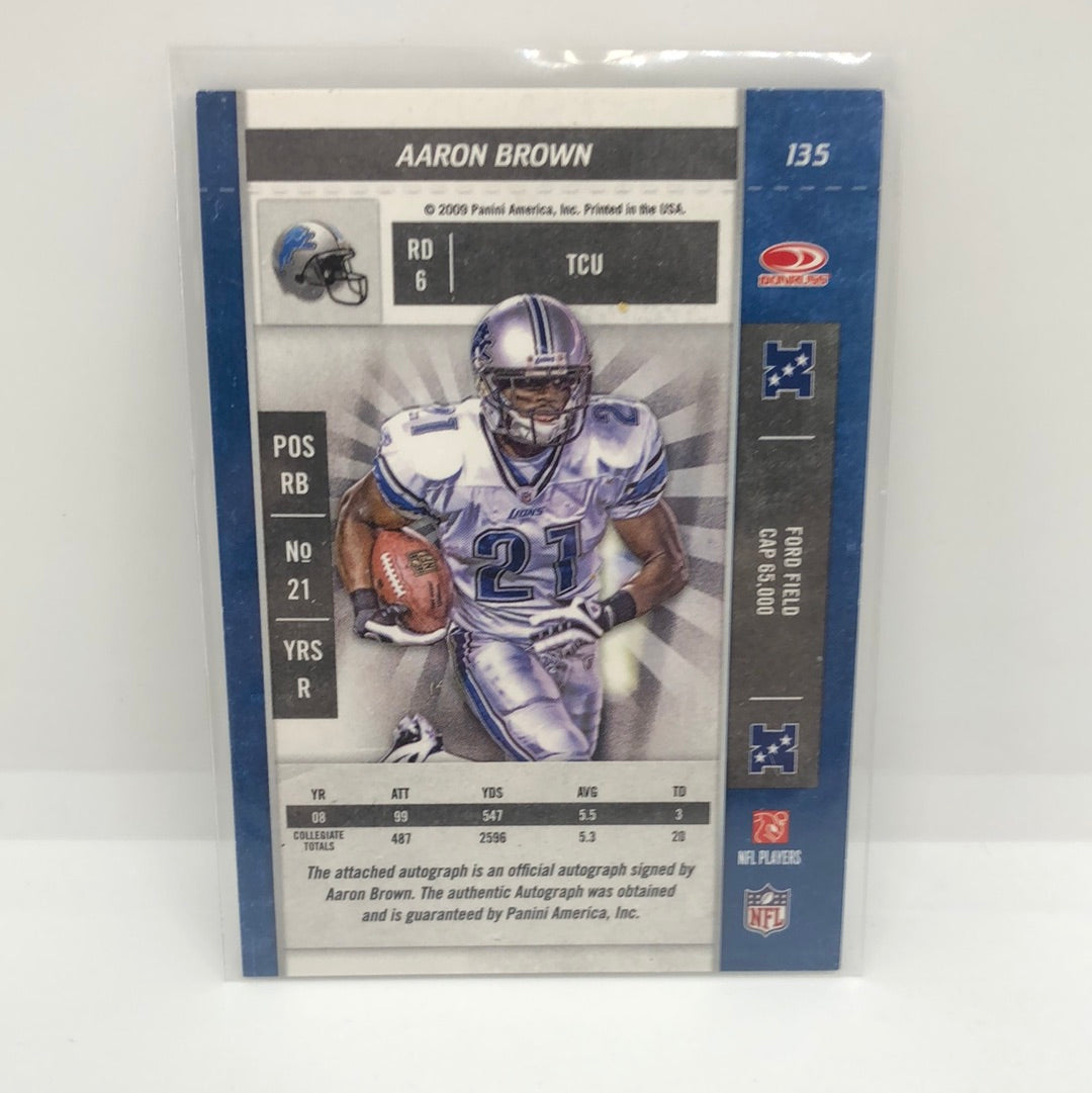 Aaron Brown 2009 Contenders Rc Auto