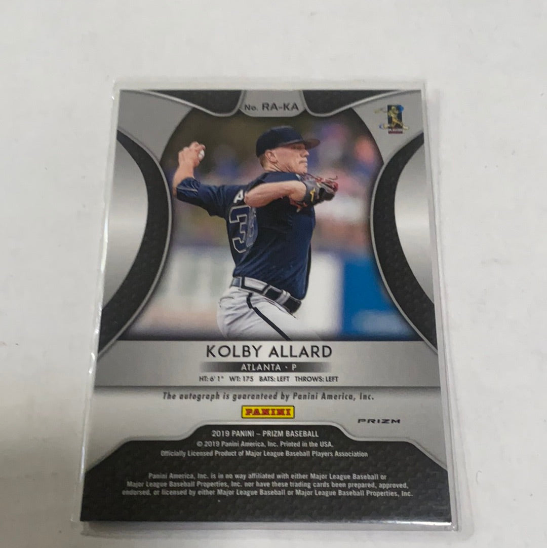2019 Panini Prizm #RA-KA Kolby Allard RC Auto Silver Prizm