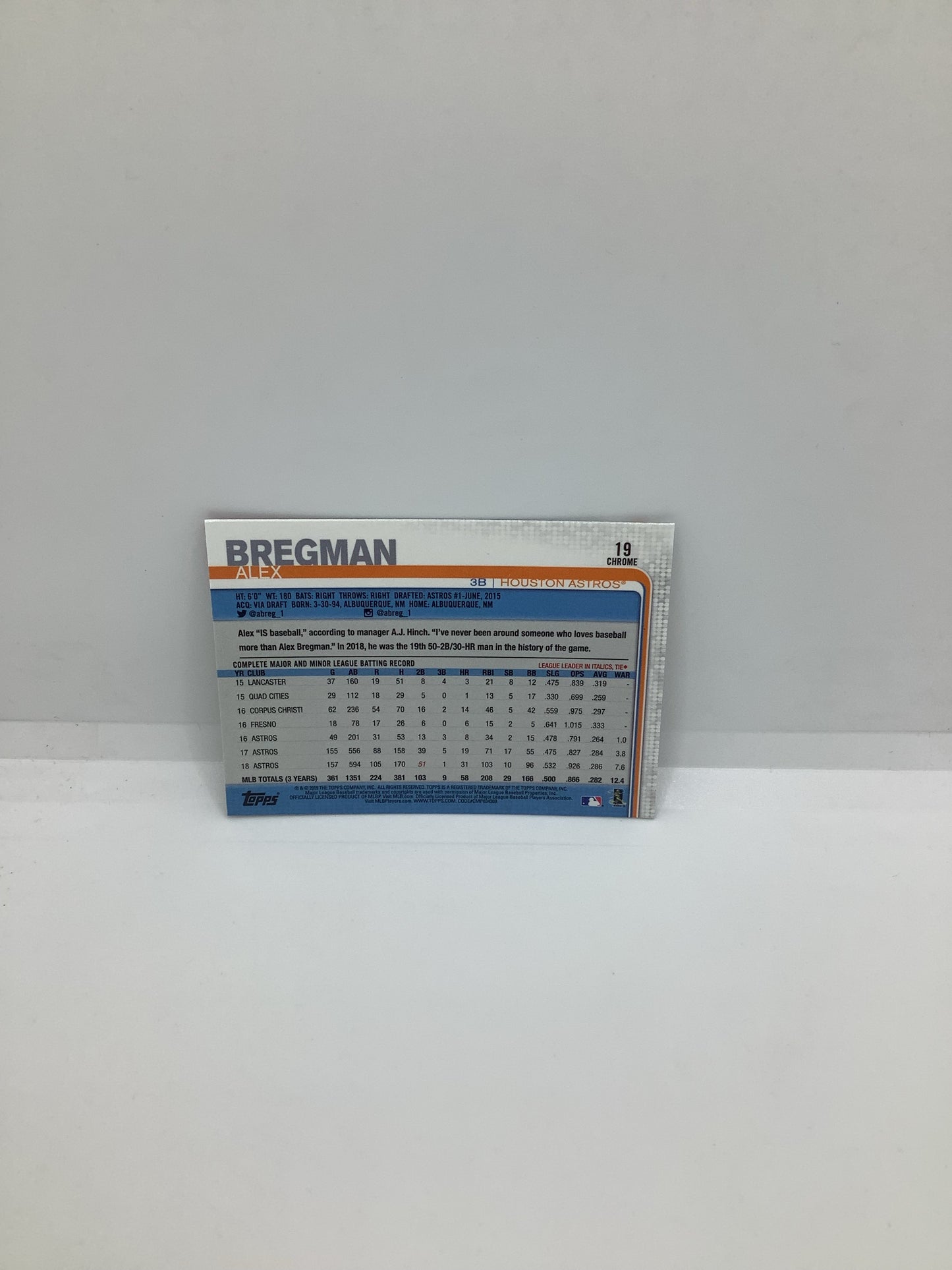 2019 Alex Bregman