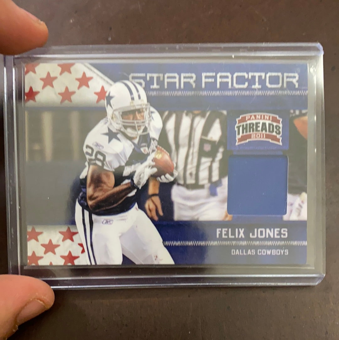 Felix Jones 2011 Panini Threads Game Worn Patch /99 Jersey