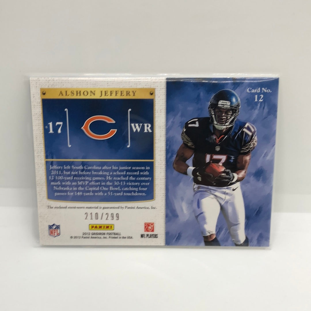 Alshon Jeffrey 2012 Gridiron Kings Rc Jsy /299