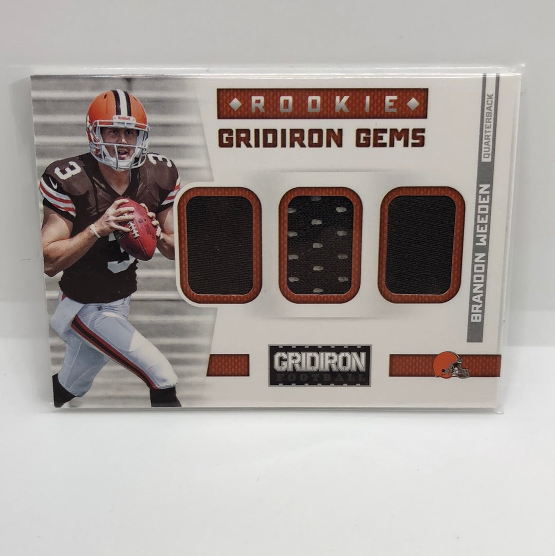 Brandon Weeden 2012 Gridiron Gems Rc Jsy /199
