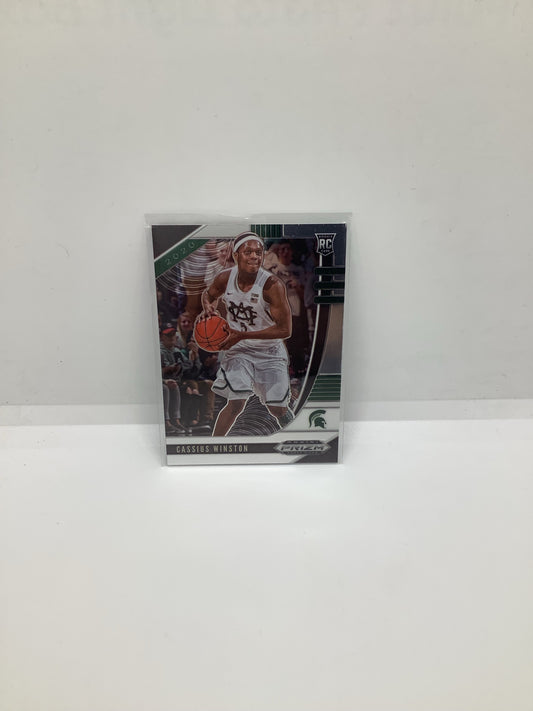 2020 Prizm Drafts Cassius Winston RC Silver Green