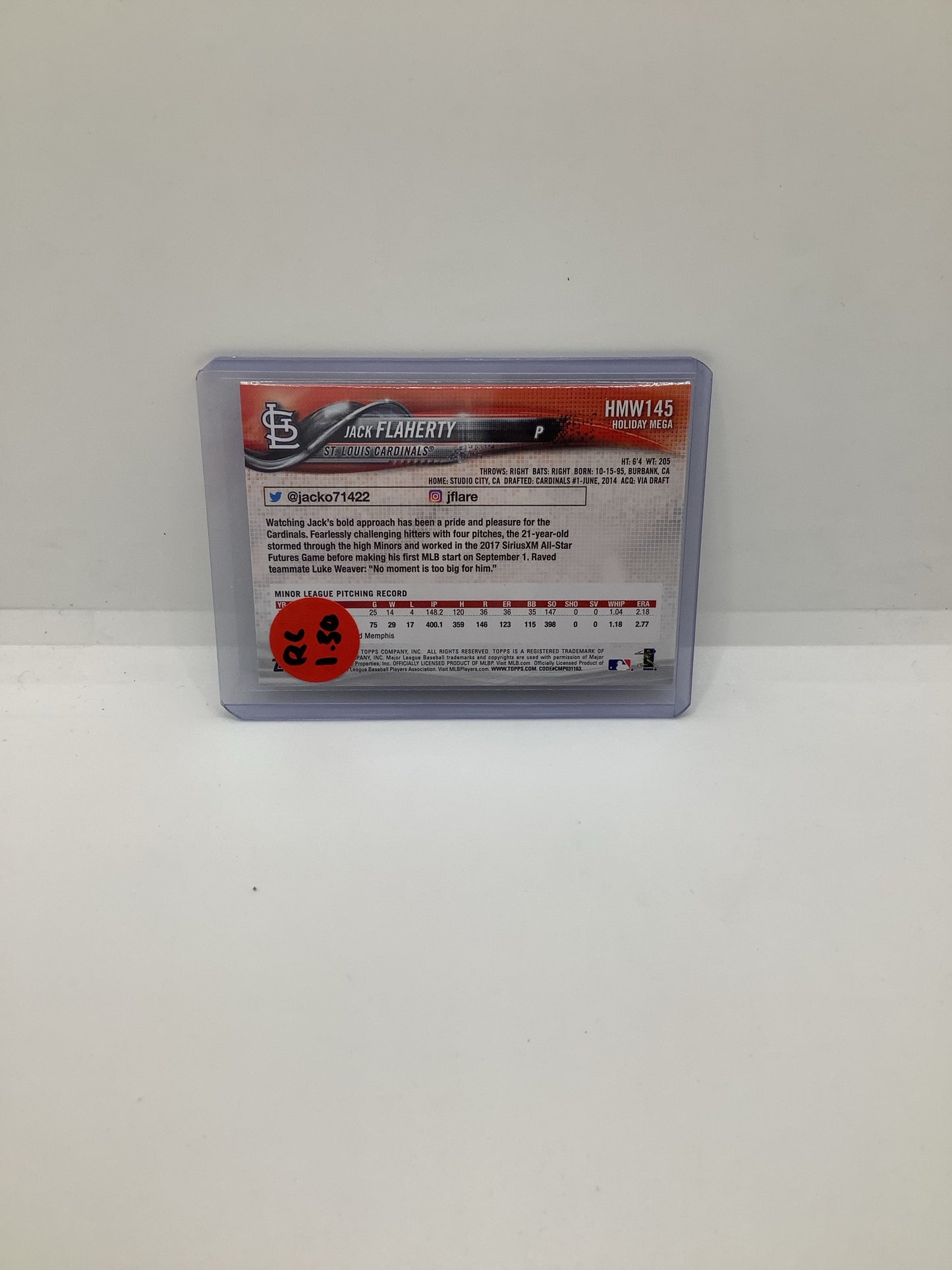 2018 Topps Jack Flaherty RC