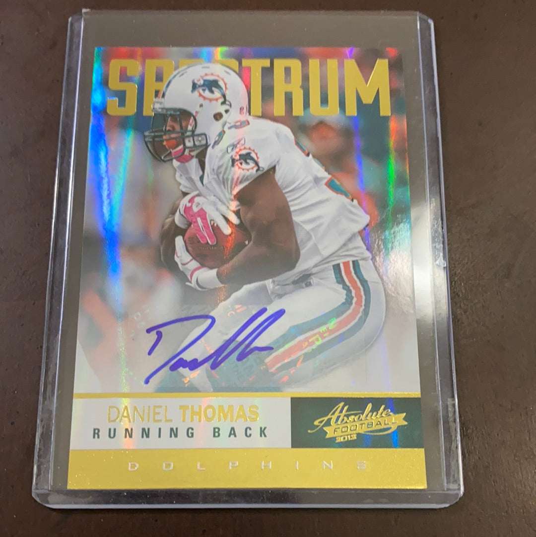 Daniel Thomas  2013 Absolute Memorbilia Autograph
