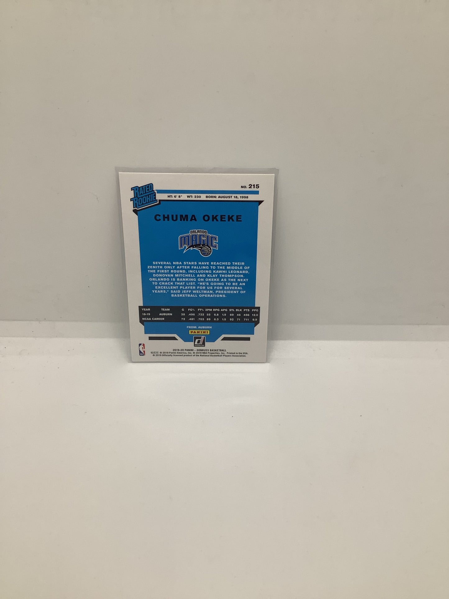 2019-20 Donruss Chuma Okeke RC