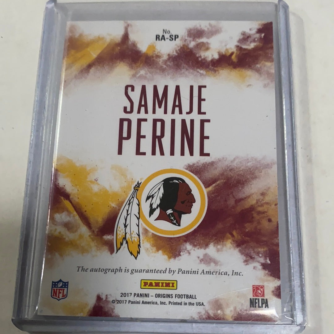 2017 Panini Origins Samaje Perine Auto rookie