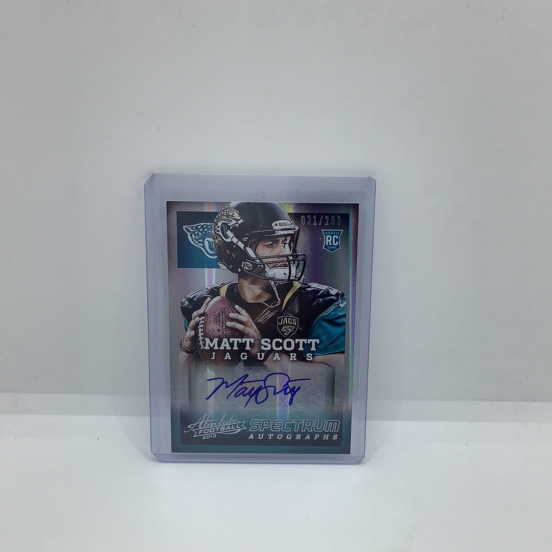 2013 Panini Absolute Auto Matt Scott