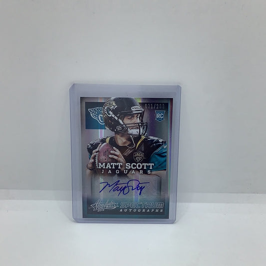 2013 Panini Absolute Auto Matt Scott
