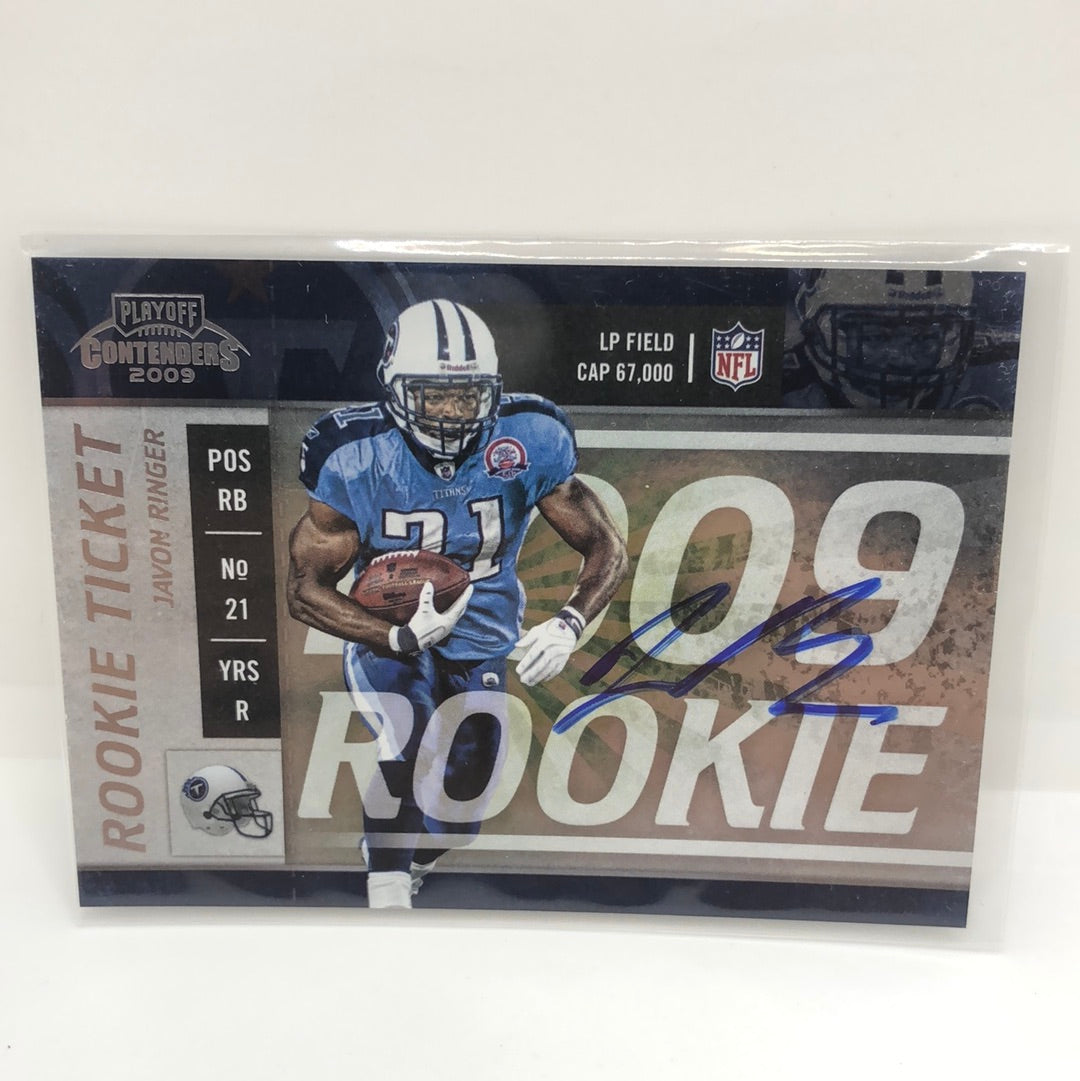 Javon Ringer 2009 Contenders Rc Auto