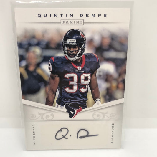 Quintin Demps 2012 Panini Auto