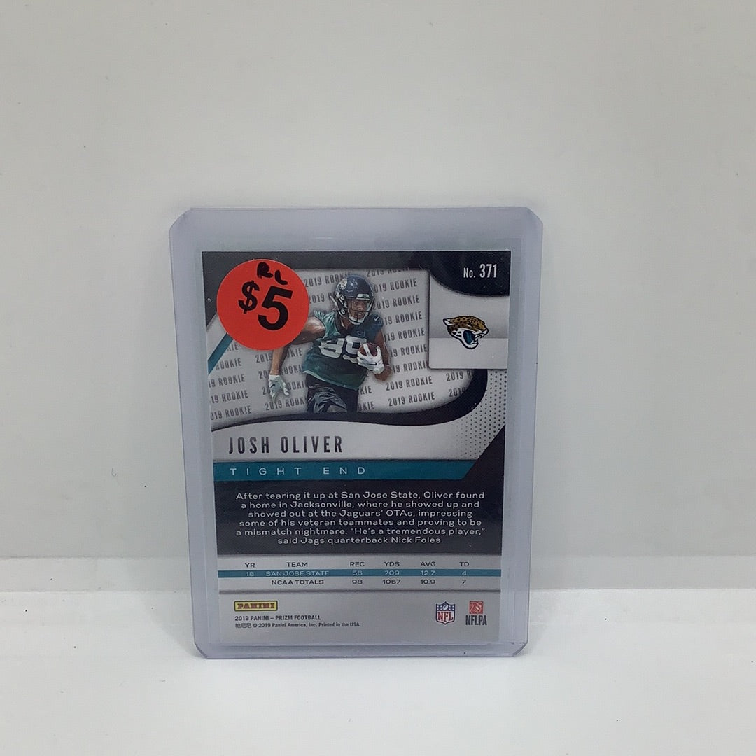 2019 Prizm Josh Oliver RC Green Blue