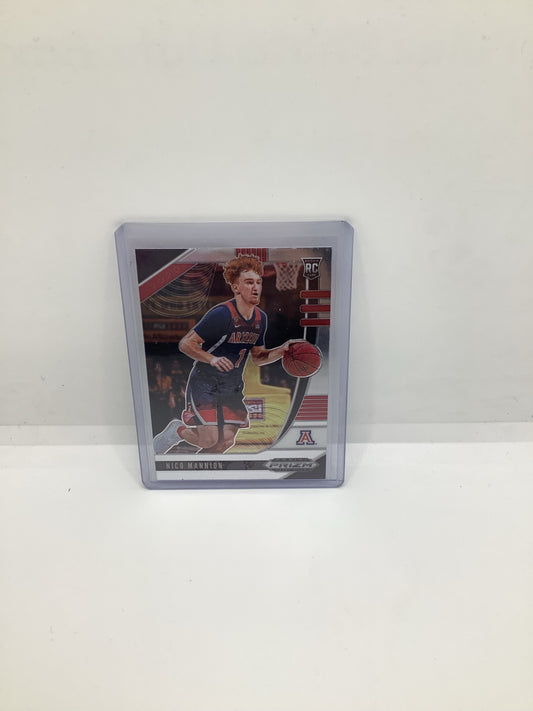 2020 Prizm Drafts Nico Mannion RC Silver Red