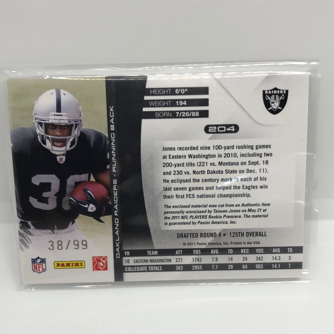 Taiwan Jones 2011 Absolute RPM Jsy /99